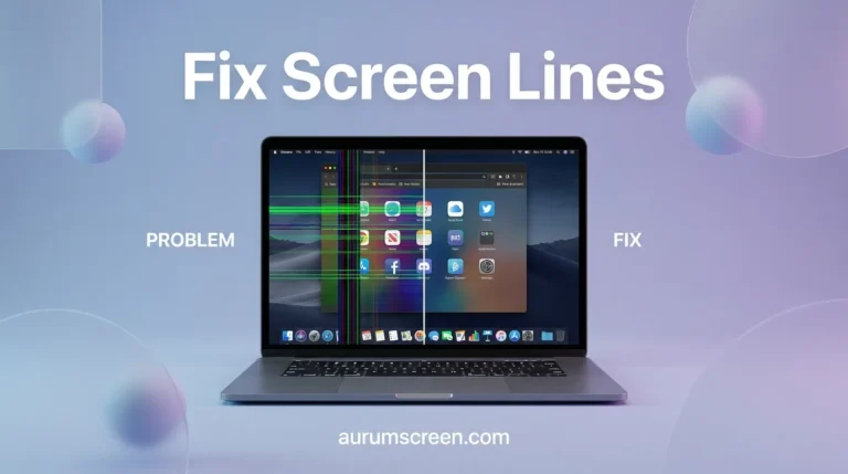 How to Fix Horizontal and Vertical Lines on a Laptop Display